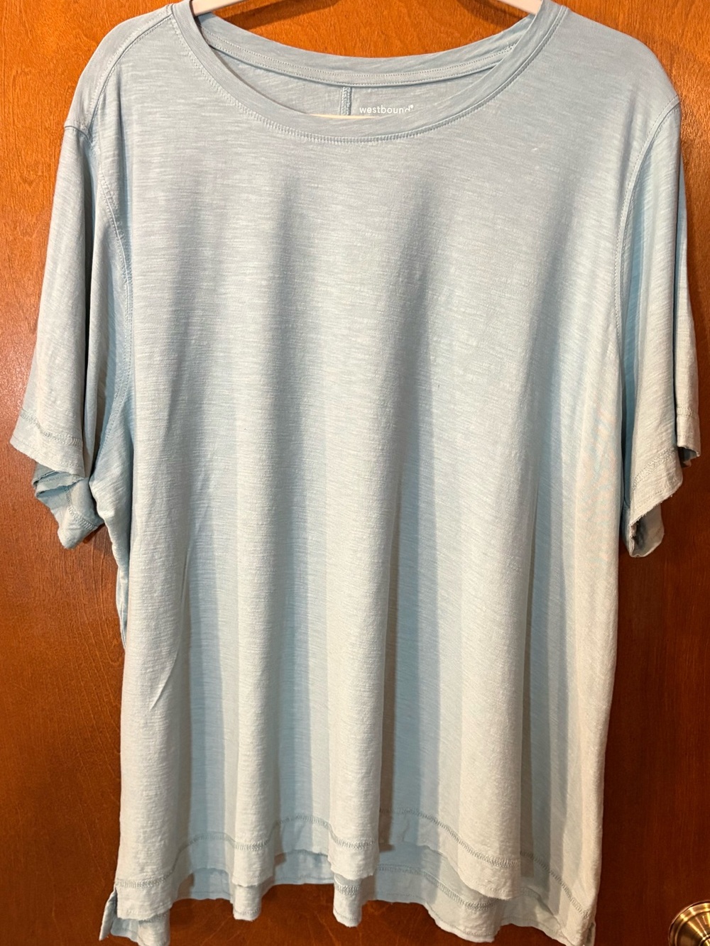 Westbound Light Blue Women's Short Sleeve Crew Tee